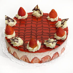 Aardbei taart 6-8 of 10-12 personen