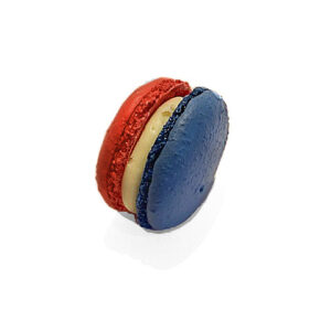 Rood wit blauw macarons